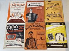 Lot Of 24+ Vintage 1930s-1960s Accordion Sheet Music & Instruction Books picture