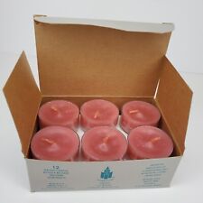 Partylite Rose/Rose (Pink) Tealights Candles Box of 12 V0424 NEW NIB picture