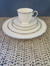 5 Pc Place Setting- Lenox Classic Collections Federal Platinum Fine Bone China picture
