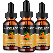 (3 Pack) Glucoflush Liquid Drops - Healthy Blood Sugar Support Advanced Formula picture