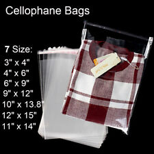 Clear Self Adhesive Peel & Seal Cellophane Plastic OPP Transparent Packing Bags picture