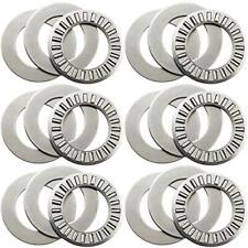 6sets Thrust Needle Roller Bearings Two Washers 3/4 Heat Resistance Steel Roller picture