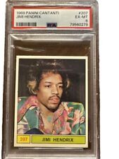 1969 Panini Cantanti Jimi Hendrix #207 Pop 9 PSA Collectible Card picture