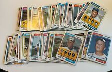 Vintage 1974 TOPPS Baseball Card Lot of 74 Commons Set Builders EX - NM picture