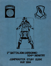 48 Page 1st BATTALION AIRBORNE 504th INFANTRY JUMPMASTER STUDY GUIDE on Data CD picture