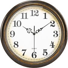 Wall Clock Battery Operated Silent Non-Ticking Vintage Wall Clock for LivingRoom picture