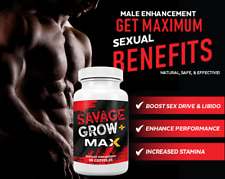 Savage Grow MAX 60 capsules Male Enhancement Supplement 1000 MG picture
