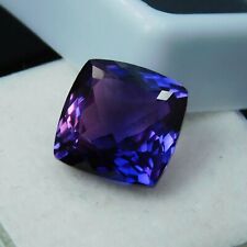 Extremely Rare Natural Purple Tanzanite 7 Ct Square Cushion CERTIFIED Gemstone picture