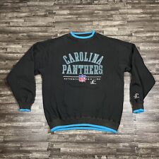 Vintage Carolina Panthers LogoAthletic Proline Crewneck Sweatshirt Large Black picture
