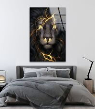Lion Tempered Glass Wall Art picture