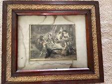 1850s Antique Engraving In Antique Frame  picture