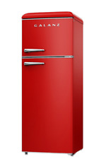 Galanz - Retro 7.6 Cu. Ft Top Freezer Refrigerator - Red picture