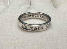 TIFFANY&CO. Sterling Silver 925 Band Ring US Size 5.25 picture