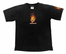 Vintage Jnco t shirt Black Flame Skull AH6 picture