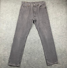 Vintage Levis 501 Jeans Men 36x36 Straight Button Fly Dark Wash Denim 90s USA picture