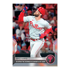 2022 MLB Topps NOW 1048 BRYCE HARPER HOMERS IN CLINCHING GM PHA PHILLIES picture