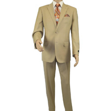 Men Renoir Suit Separate Super 140 Wool Two Button Classic Fit 508-4 Beige New picture