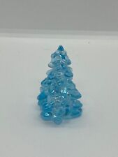 Mosser Glass Vintage Style Glass Christmas Tree Blue Buffett 2.75 picture