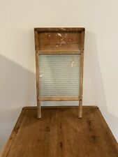 Vintage National Washboard Glass With Advertising Primitive picture