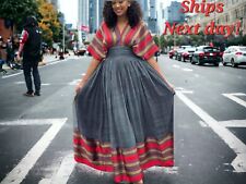 Ethiopian Habesha Oromiya Traditional  Dress,Tebebe African Dress, Gift For Her. picture