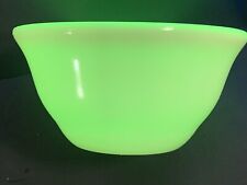 1930s McKee 9”  URANIUM CUSTARD GLASS French Ivory MIXING BOWL Bell Shape EXC picture