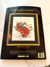 Windswept Santa Counted Cross Stitch Kit Dimensions Gold Collection Peggy Abrams picture