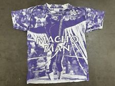 Vintage WWF 1992 MACHO MAN Randy Savage All Over Print Tee Shirt Ultra Rare picture