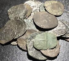 RARE MEDIEVAL FRENCH KNIGHTS TEMPLAR CROSS COIN EUROPEAN CRUSADER  picture