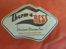 Vintage Therm-A-Rest Orange Camping Hiking Backpacking Sleeping Pad 48×20 Inches picture