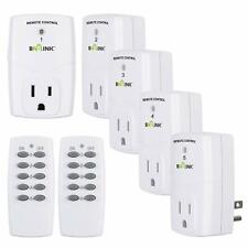 BN-LINK Indoor Wireless Remote Control Outlet Plug in with 2 Remotes +5 Sockets picture