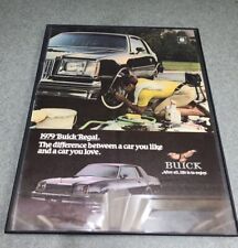 1979 Buick Regal - Difference - Classic Vintage Advertisement Ad Framed 8.5 X 11 picture