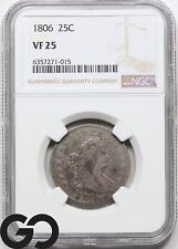 1806 Draped Bust Quarter NGC VF-25 ** Very Scarce Type, Highly Sought After Date picture
