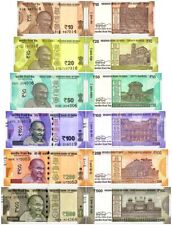India 10-500 Rupees 6 Pieces Set, 2020-2023, P-109-114, UNC picture