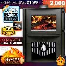 Breckwell SW2.0 Freestanding Wood Stove w/ Blower & Base - 2000 SQFT Heating picture