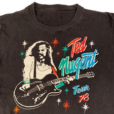 Ted Nugent Tour 78 Black Cotton Unisex Shirt S-234XL Short Sleeve QQ1400 picture