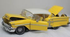 Saico 1:24 1958 Chevrolet Impala Rare Yellow Die Cast Model Cars picture