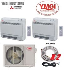 YMGI 24000 BTU 2 Zone Ductless Mini Split AC with Heat Pump 22 SEER Mar picture