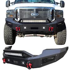 For 2005-2007 Ford F250/350/450 Super Duty Front Bumper Steel w/Winch Seat picture