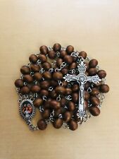 Handmade Virgin Mary Rosary, Double Sided Cross, Prayer Beads, Catholic Rosary picture