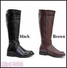 Mens Hot Sale British Riding Horse Knee-High Boot Round Toes Leather Chic Shoes picture