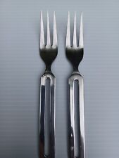 2 POLISHED Stanley Roberts Stainless Salad Forks CYCLES *SET OF TWO picture