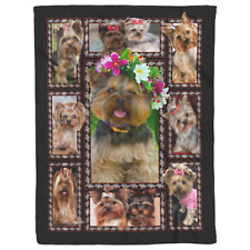 YORKIE Dog Blanket, Yorkshire Terrier 3D Fleece, Sherpa Blanket, Gift Ideas picture