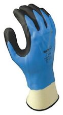 Showa 377L-08-V Nitrile Coated Gloves, Full Coverage, Blue, L, Pr picture