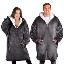 Trekki Oversized Hoodie Blanket Comfy Fleece Zip Design Adult picture
