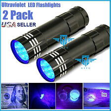 2x UV Ultra Violet LED Flashlight Blacklight Light 395 NM Inspection Lamp Torch picture