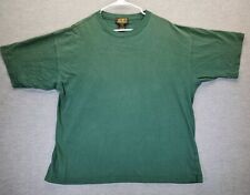 VTG 1980's Eddie Bauer Tshirt Men's Sz L/XL Green Boxy Blank Tshirt USA Made  picture