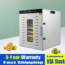 Commercial 16-Tray Countertop Electric Food Dehydrator Fruit Meet Dryer Machine picture