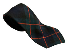 Vtg 1940’s Kinioch Anderson Scotland Tartan Plaid Skinny Tie 100% Pure New Wool picture