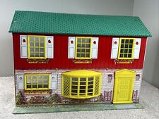 Vintage WOLVERINE Town and Country Tin Litho Metal 2 Story DollHouse 1960s picture