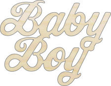 Baby Boy - Laser Cut Out Unfinished Wood Craft Shape BBY38 picture